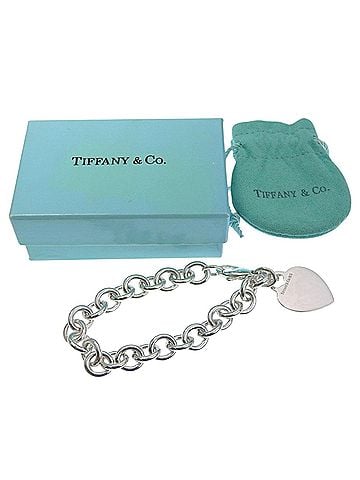 Tiffany & Co. Tiffany &amp; Co. Return to Bracelet, Heart Tag, Sterling Silver 925, Approx. 34.6g, Unisex (view 1)