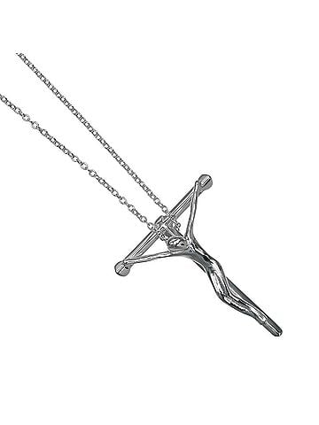 Tiffany & Co. Tiffany &amp; Co. Crucificus Small Necklace, Rosary Cross, Vintage, Elsa Peretti, Sterling Silver 925, Made in Spain, Approx. 3g, Unisex (view 1)