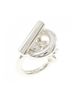Hermès 100% Sterling Silver Multi Color Hermes Hermès Croisette Ring One size - photo 1