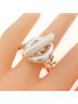 Hermès 100% Sterling Silver Multi Color Hermes Hermès Croisette Ring One size - photo 5