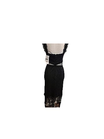 French Connection Sarelle Ottomon Velvet Jersey Dress Cocktail Dress (view 2)