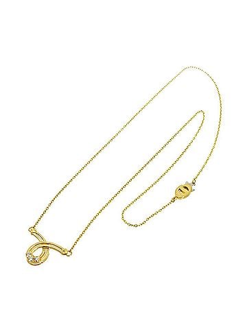 Christian Dior Christian Dior Diamond Necklace, 41cm, 18K YG Yellow Gold 750 (view 2)