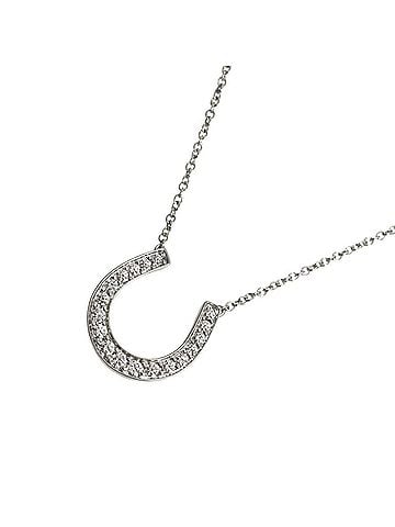 Tiffany & Co. Tiffany &amp; Co. Horseshoe Diamond Necklace, 40cm, Platinum (Pt) (view 1)