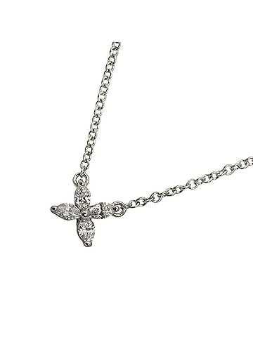 Tiffany & Co. Tiffany &amp; Co. Victoria Diamond Necklace Mini 41cm Platinum Flower (view 1)