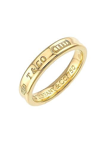 Tiffany & Co. Tiffany &amp; Co. 1837 Narrow 1 Ring, 18K Yellow Gold (750) (view 1)