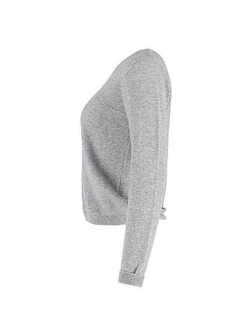 Ganni Ganni Crystal Embellished Jumper In Grey Cashmere (view 2)