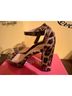 Allegra K Animal Print Multi Color Heels Size 9 - photo 4