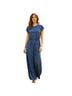 MICHAEL Michael Kors 100% Cotton Print Blue Jumpsuit Size L - photo 1