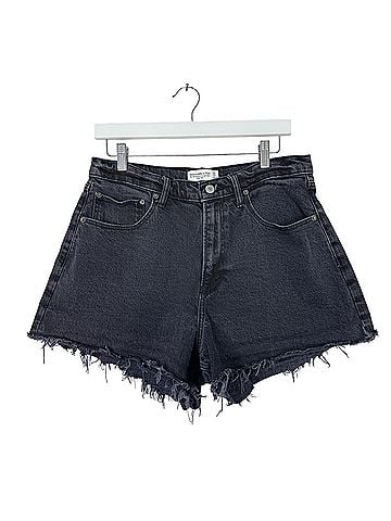 Abercrombie & Fitch 90s Relaxed Cutoff Curve Love High Rise Denim Shorts (view 1)