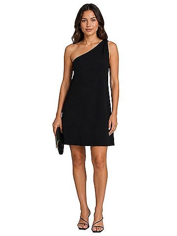 Massimo Dutti One Shoulder Cocktail Dress (view 1)