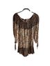 Free People 100% Rayon Paisley Orange Multi Color Romper Size S - photo 1