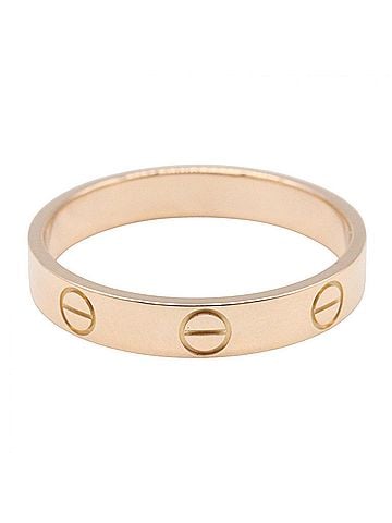 Cartier Cartier Mini Love Ring, 18K Pink Gold (PG), Women's Tone, B4085200 (view 2)