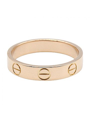 Cartier Cartier Mini Love Ring, 18K Pink Gold (PG), Women's Tone, B4085200 (view 2)