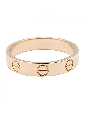 Cartier Cartier Mini Love Ring, 18K Pink Gold (PG), Women's Tone, B4085000 (view 2)