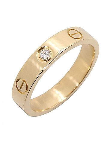 Cartier Cartier Mini Love Ring 1PD Ring, 18K (Yellow Gold) Diamond, Women's, Gold Tone, Clear B4056100 (view 1)