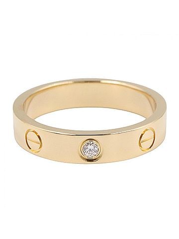 Cartier Cartier Mini Love Ring 1PD Ring, 18K (Yellow Gold) Diamond, Women's, Gold Tone, Clear B4056100 (view 2)
