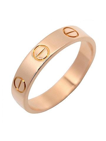 Cartier Cartier Mini Love Ring, 18K Pink Gold (PG), Men's/Women's, Tone, B4085200 (view 1)