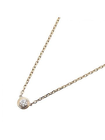 Cartier Cartier d'Amour XS Necklace, 18K Pink Gold (PG) Diamond Women's, Tone, Clear Tone (view 1)