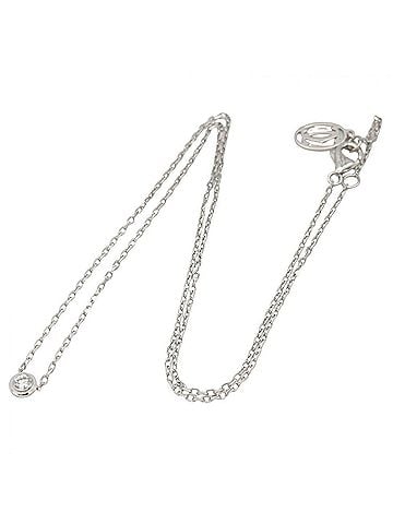 Cartier Cartier d'Amour SM Necklace, 18K White Gold (18KWG), Diamond, Women's, Clear/Silver Tone, B7215900 (view 2)