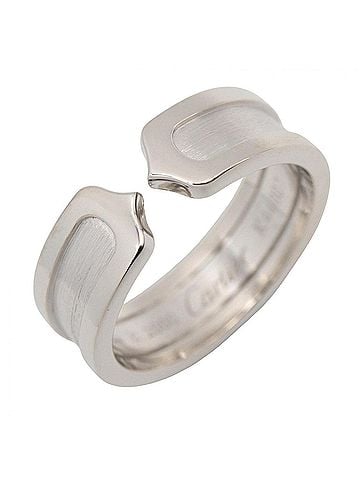 Cartier Cartier C2 Ring, 18K White Gold (18KWG), Silver Tone, for Men and Women. (view 1)