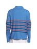 Kule 100% Cotton Print Blue Red Turtleneck Sweater Size XL - photo 2