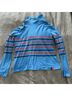 Kule 100% Cotton Print Blue Red Turtleneck Sweater Size XL - photo 5
