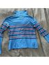 Kule 100% Cotton Print Blue Red Turtleneck Sweater Size XL - photo 7