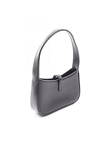 Yves Saint Laurent Yves Saint Laurent Saint Laurent Paris Mini Hobo LE 5 A 7 Handbag, Leather, Women's, Black, 7103182R20W (view 2)