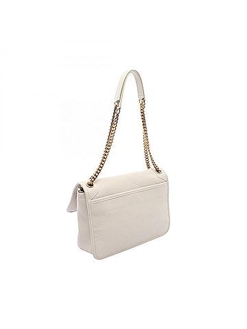 Yves Saint Laurent Yves Saint Laurent Saint Laurent Paris Niki Shoulder Bag/Handbag, Leather, Women's, White (6331840) (view 2)