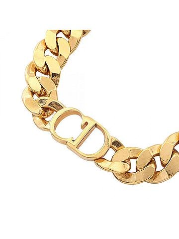 Christian Dior Christian Dior Dior 30 Montaigne Short Necklace, Gold Plated (GP), Women's, Tone (view 1)