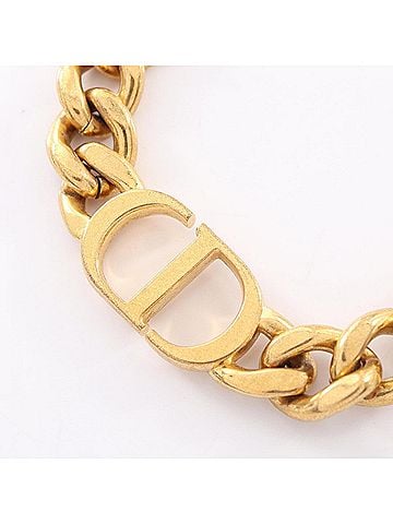 Christian Dior Christian Dior Dior 30 Montaigne Short Necklace, Gold Plated (GP), Women's, Tone (view 2)