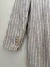 Madewell 100% Linen 100% Cotton 100% Polyester Stripes Tan White Blazer Size XS - photo 5