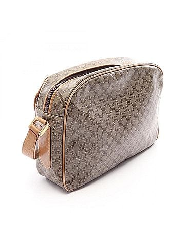 Céline Celine Triomphe Shoulder Bag/Handbag, Coated Canvas and Leather, Women's, Brown (view 2)