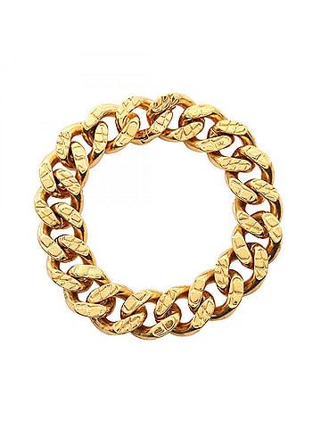 Céline Celine chain bracelet, gold-plated (GP), women's, gold tone. (view 1)