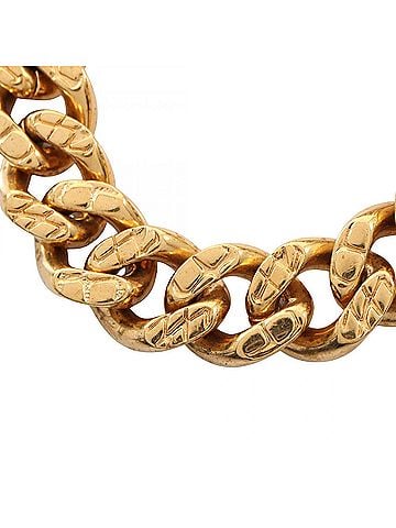 Céline Celine chain bracelet, gold-plated (GP), women's, gold tone. (view 2)