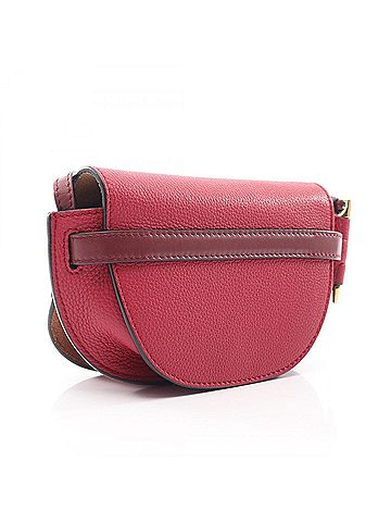 Loewe Loewe Gate Bag Mini Shoulder Handbag Leather Women's Red/Burgundy (view 2)