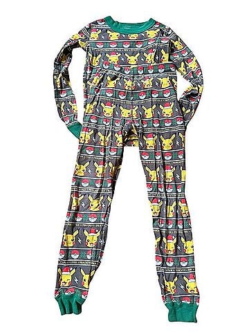 Hanna Andersson Pikachu Holiday Long John Long Sleeve Henley (view 1)
