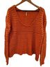 Free People Orange Pullover Sweater Size S - photo 1