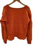 Free People Orange Pullover Sweater Size S - photo 2