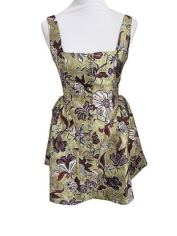 ALEMAIS Citron Flounce Mini Dress Cocktail Dress (view 1)