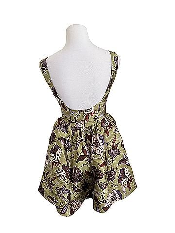 ALEMAIS Citron Flounce Mini Dress Cocktail Dress (view 2)