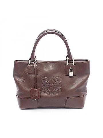 Loewe Loewe Amazona Fusta Handbag, Leather, Women's, Brown (view 1)