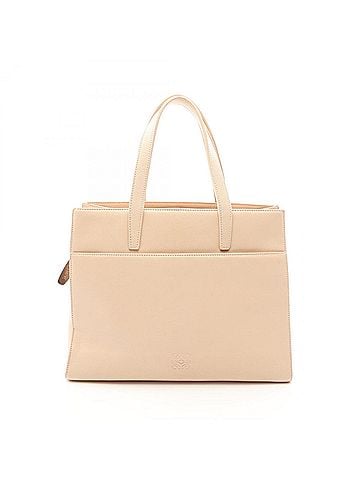 Loewe Loewe Anagram Handbag, Leather, Women's, Beige (view 1)