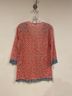 J. McLaughlin Print Multi Color Pink Blue White 3/4 Sleeve Blouse Size S - photo 3