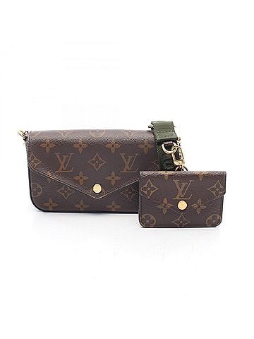 Louis Vuitton Louis Vuitton Multi Pochette Felicie Monogram Shoulder Bag/Handbag, Coated Canvas, Women's, Brown/Green, M80091 (view 1)