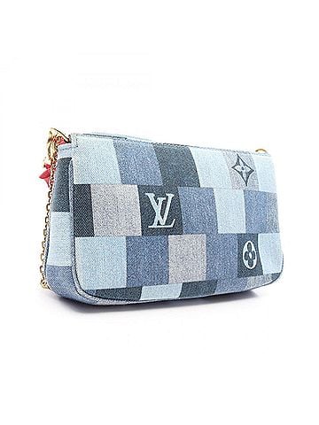 Louis Vuitton Louis Vuitton Multi Pochette Accessoires Denim Monogram 2-Way Shoulder Bag/Handbag, Leather, Women's, Blue/Multicolor M44990 (view 2)