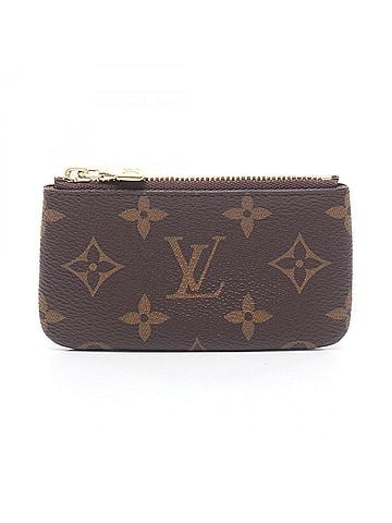 Louis Vuitton Louis Vuitton Pochette Clé Monogram Keyring Wallet/Coin Purse for Men and Women, Brown, M62650 (view 1)