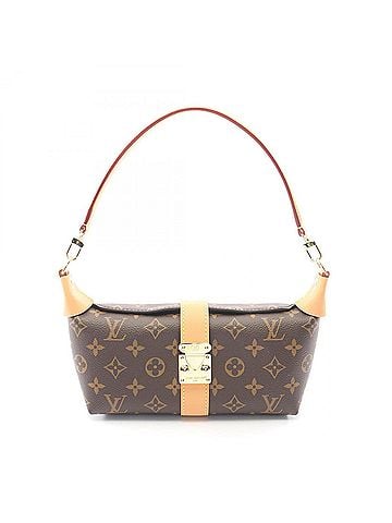 Louis Vuitton Louis Vuitton Pochette Mia Handbag, Coated Canvas and Leather, Monogram Pattern, Women's, Brown, M26191 (view 1)