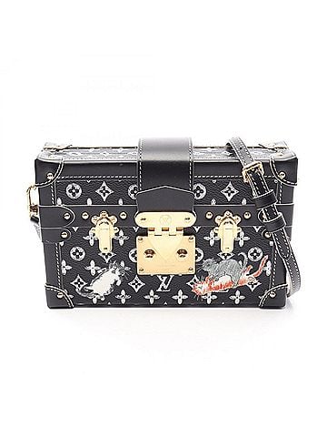 Louis Vuitton Louis Vuitton Petite Malle Catgram Shoulder Bag/Handbag, Coated Canvas and Leather, Women's, Black/Multicolor, M44437 (view 1)