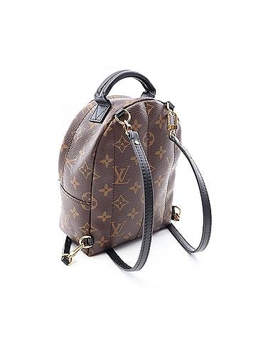 Louis Vuitton Louis Vuitton Palm Springs Backpack Mini Rucksack Handbag Coated Canvas Leather Monogram Women's Brown/Black M44873 (view 2)